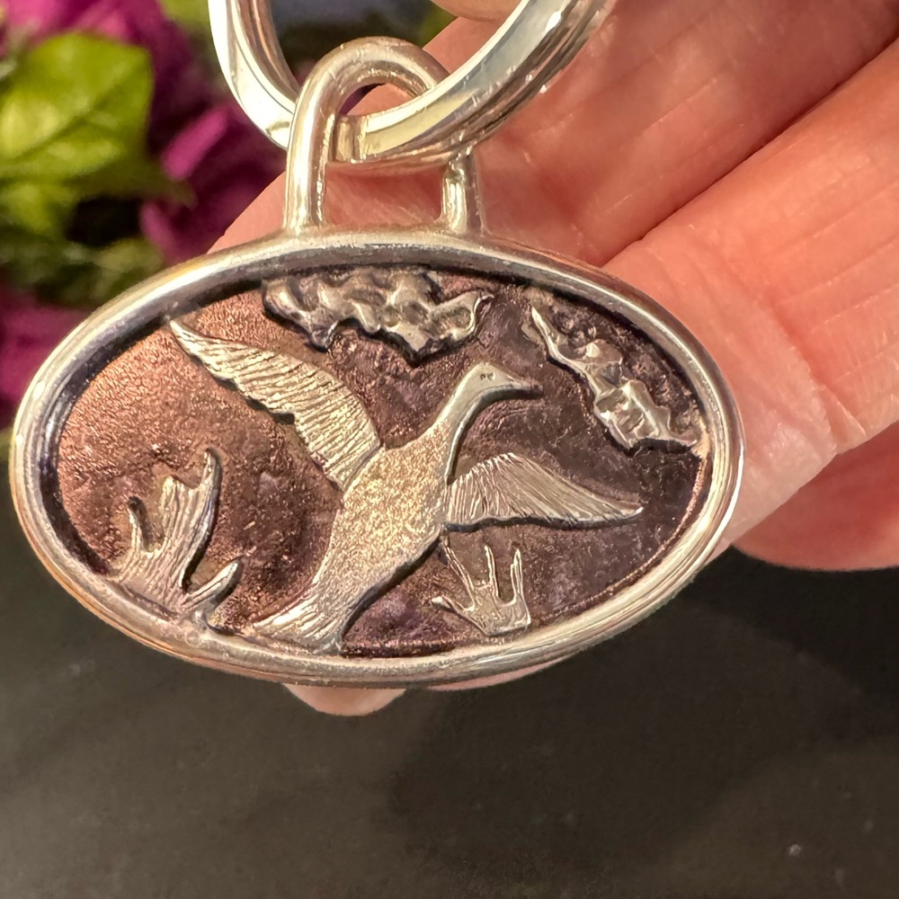 NWT Tami Wade Hunter’s Sterling Silver Duck Keychain